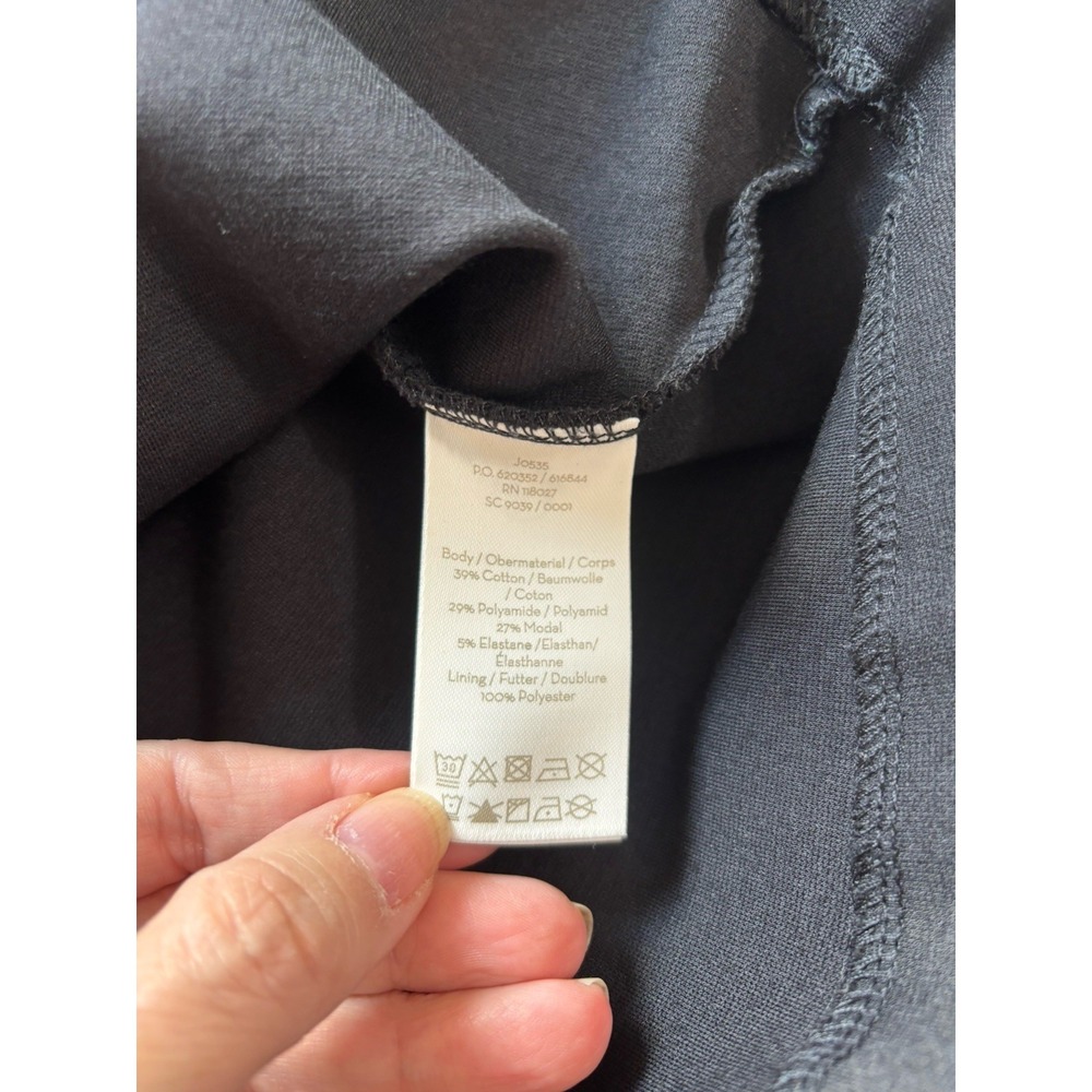 Boden Womens Peplum Puff Sleeve Top Size 12 Tie Waist Minimalist Office Siren - Picture 5 of 11
